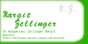 margit zellinger business card